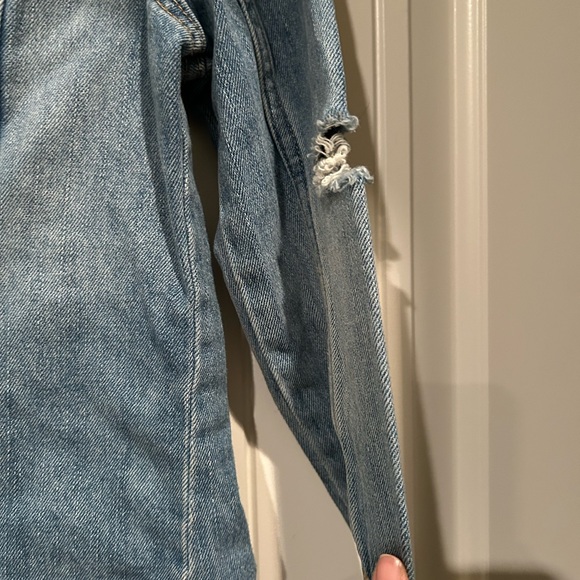 Jean Jacket Distressed y2K denim size XS TP old navy - Picture 6 of 7